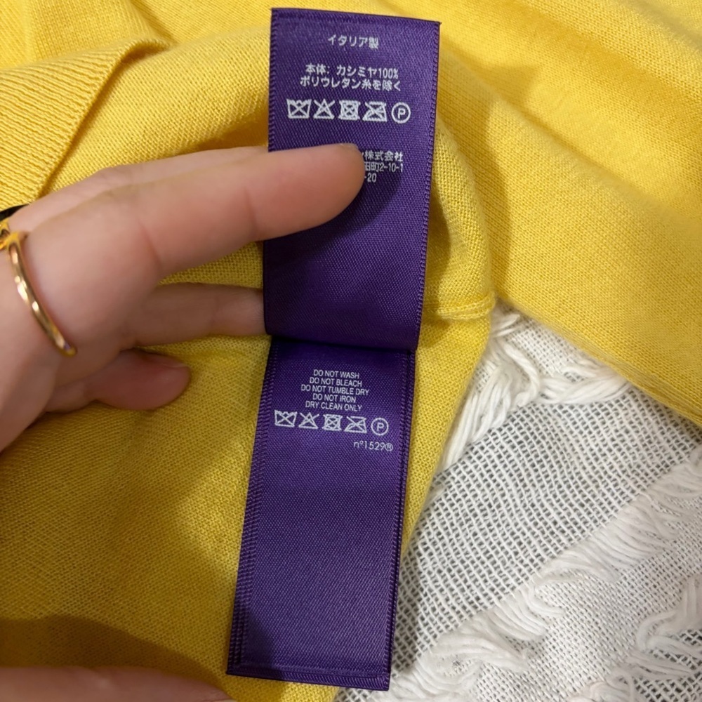 Polo Ralph Lauren Purple Label 100% Cashmere Turtleneck Sweater Women’s Sz L - Picture 11 of 14